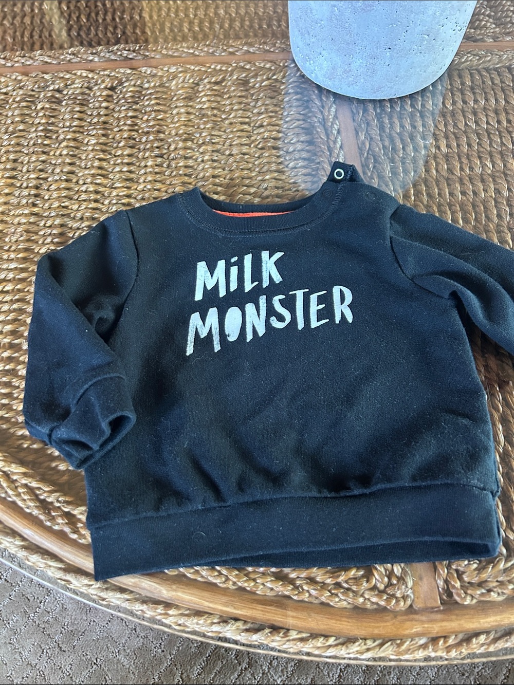 Cat & Jack Black 'Milk Monster' Kids Sweatshirt